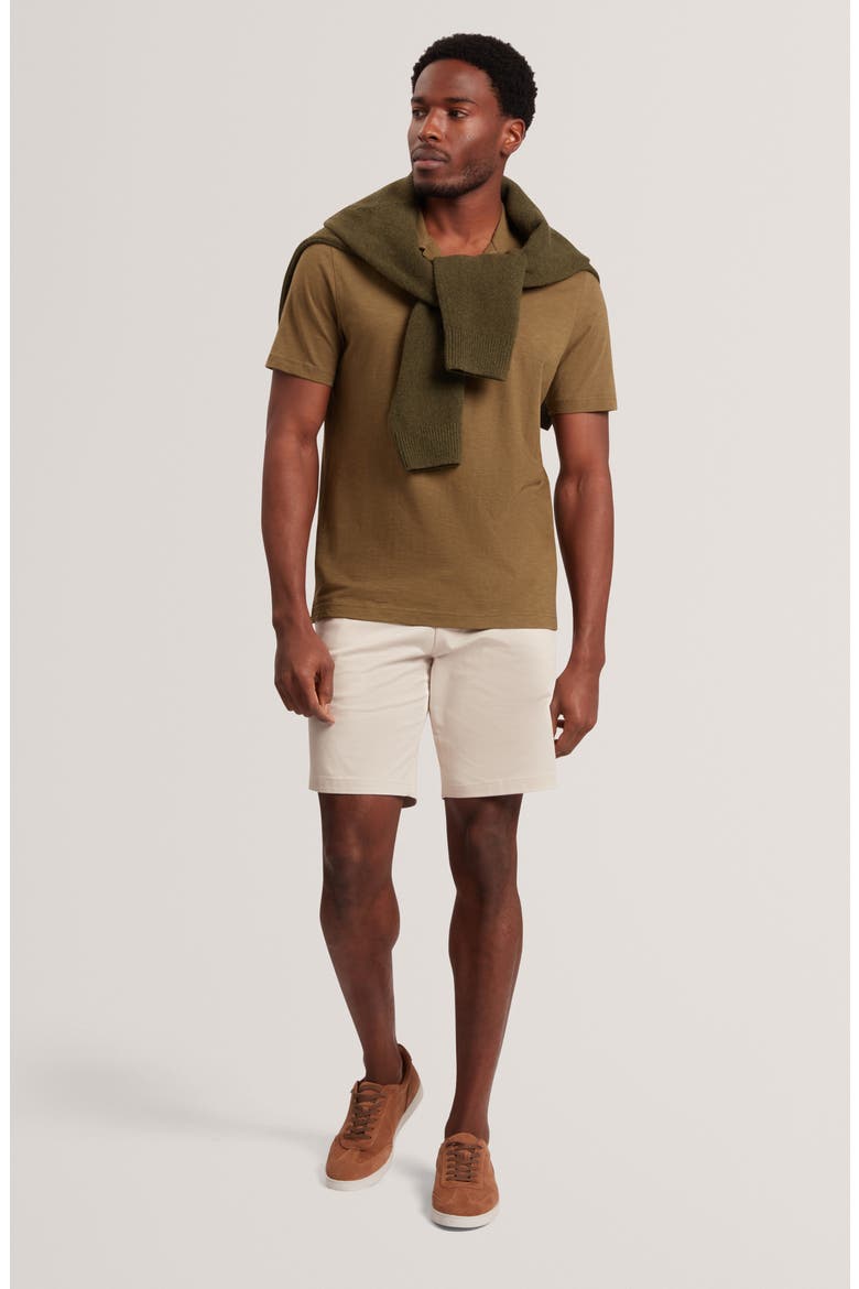 Anito Cotton & Linen Polo, Alternate, color, OLIVE