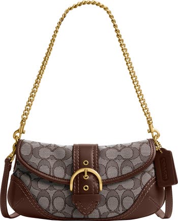 COACH Soho 25 Signature Jacquard Canvas Shoulder Bag | Nordstrom