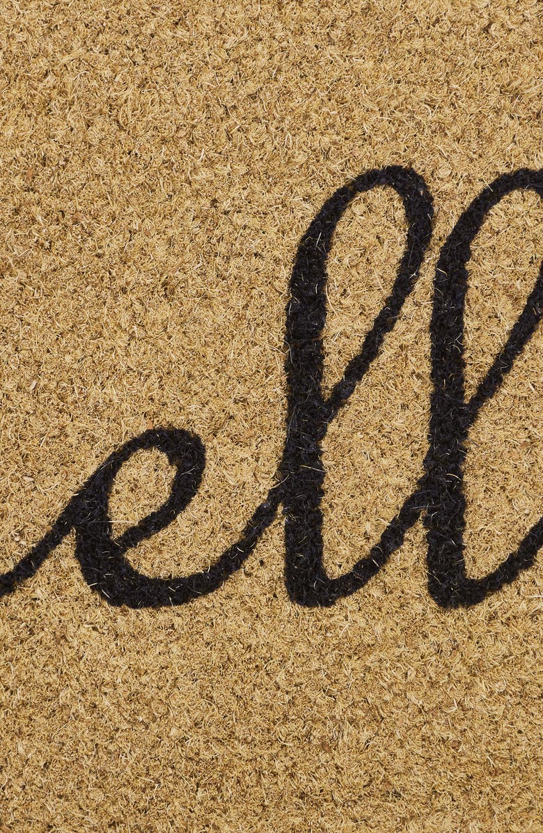VCNY HOME Hello Oval Coir Doormat, Alternate, color,