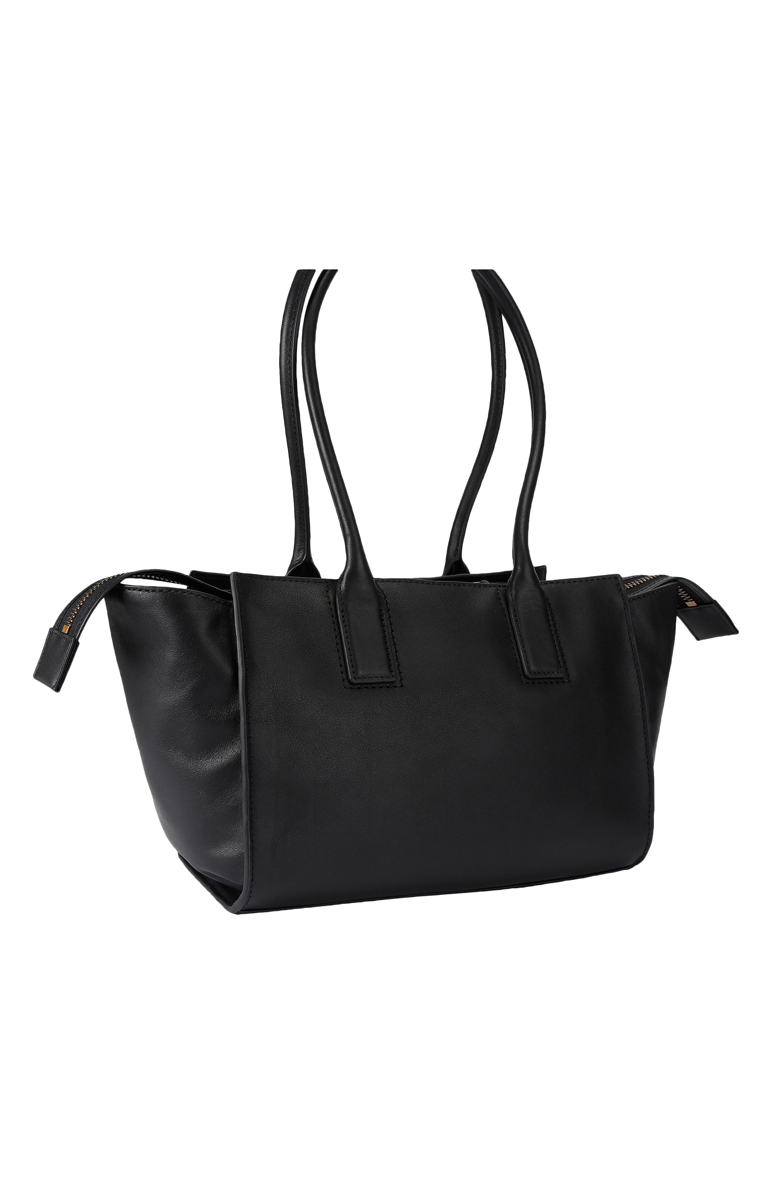 Small Sloane Leather Shopper Bag, Alternate, color, BLACK