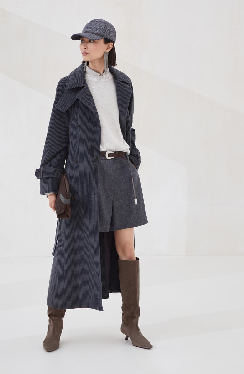 Brunello Cucinelli Cashmere and silk diamond yarn sweater, Alternate, color, Cool Beige