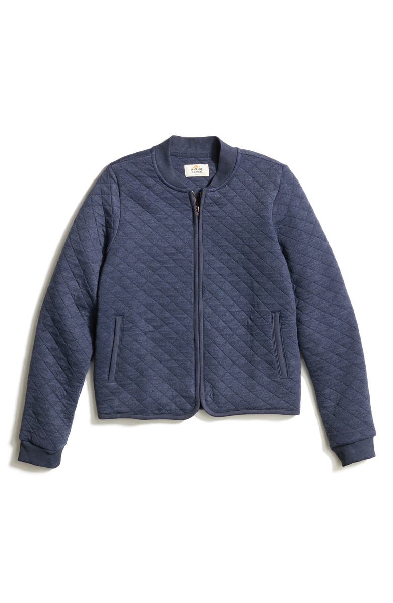 Marine Layer Corbet Quilted Bomber Jacket, Main, color,