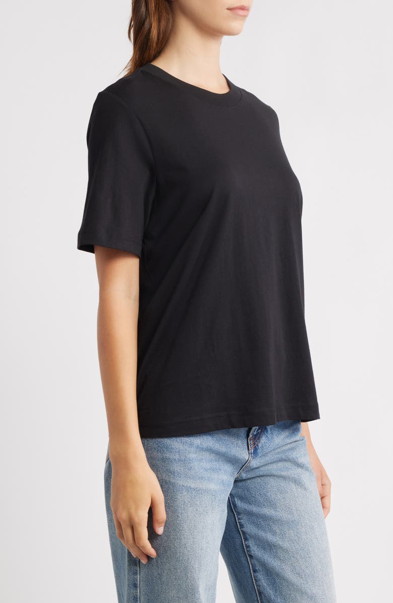 & Other Stories Crewneck T-Shirt, Alternate, color, Black Dark