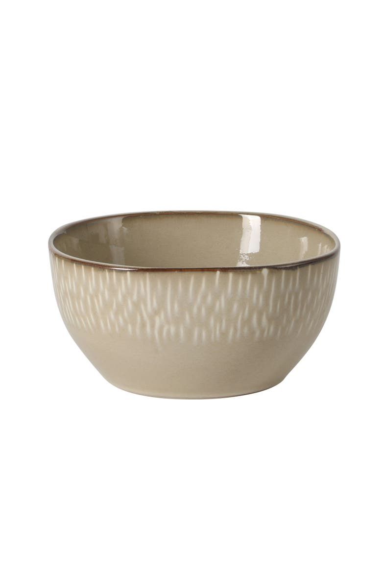 Jasper 16 Piece Plates and Bowls Reactive Glaze Dishes Stoneware Ceramic Dinnerware Set - Service for 4, Alternate, color, Cream