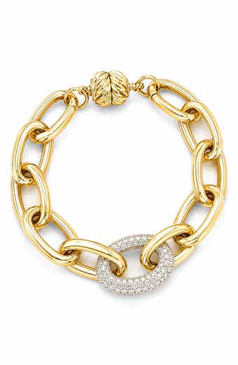 Cubic Zirconia Pavé Link Bracelet