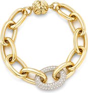 Juvell Cubic Zirconia Pavé Link Bracelet