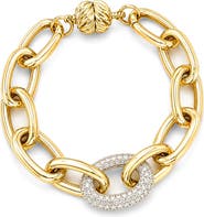 Juvell Cubic Zirconia Pavé Link Bracelet