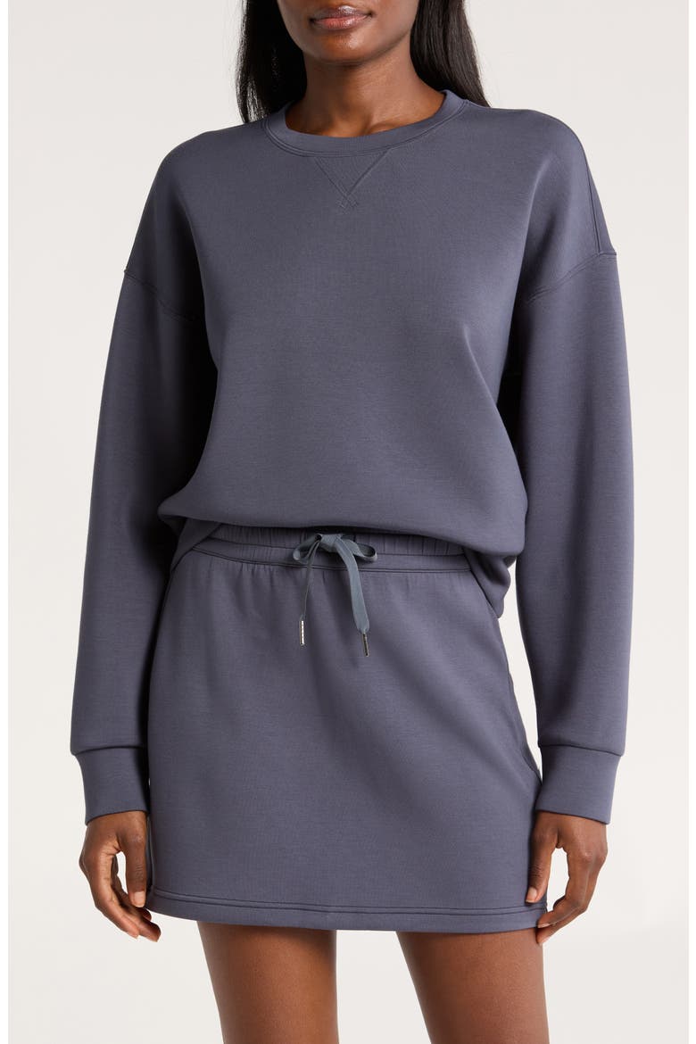AirEssentials Crewneck Sweatshirt, Main, color, DARK STORM