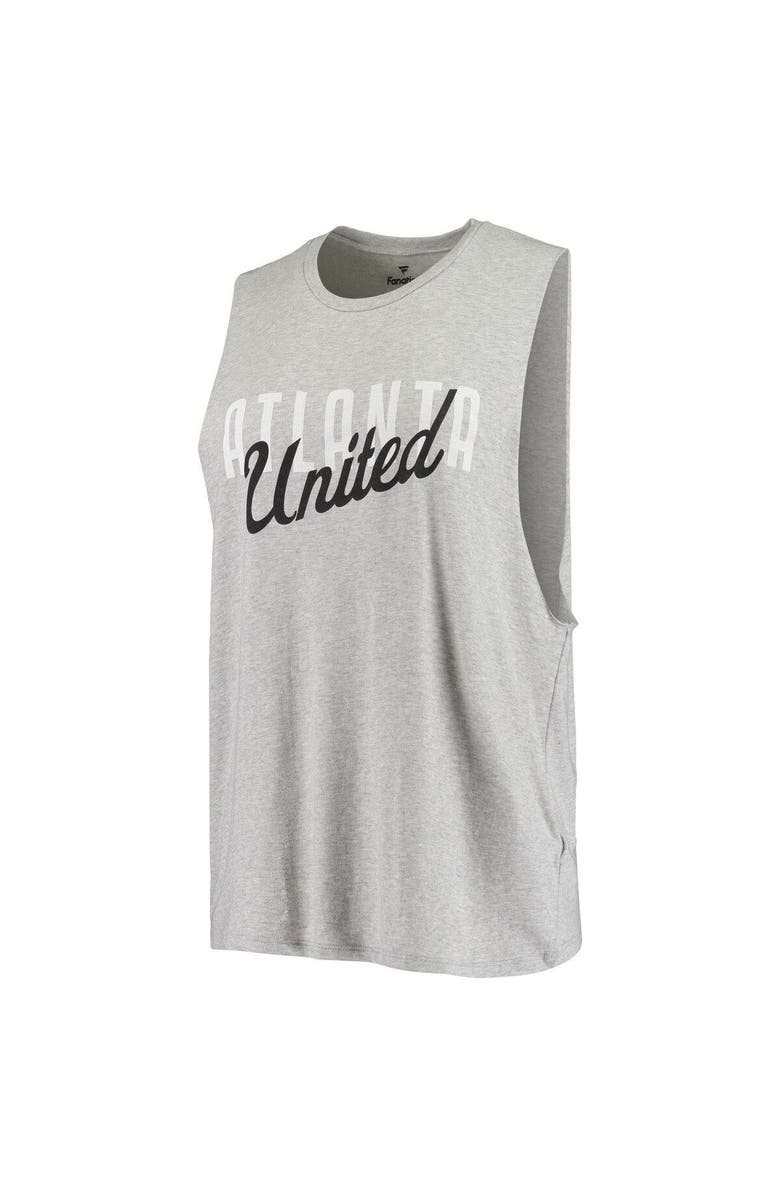 FANATICS Women's Fanatics Branded Gray Atlanta United FC Speed Lab SumSweet Tri-Blend Muscle Tank Top, Alternate, color, 