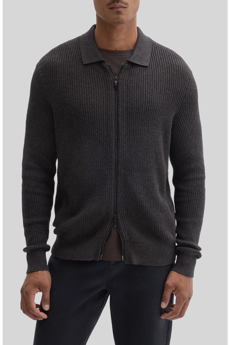 Gregorio Full Zip Cardigan Sweater, Main, color, ESPRESSO