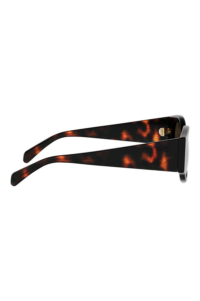 Triomphe Stamp 50mm Butterfly Sunglasses, Alternate, color, DARK HAVANA / GRADIENT BROWN