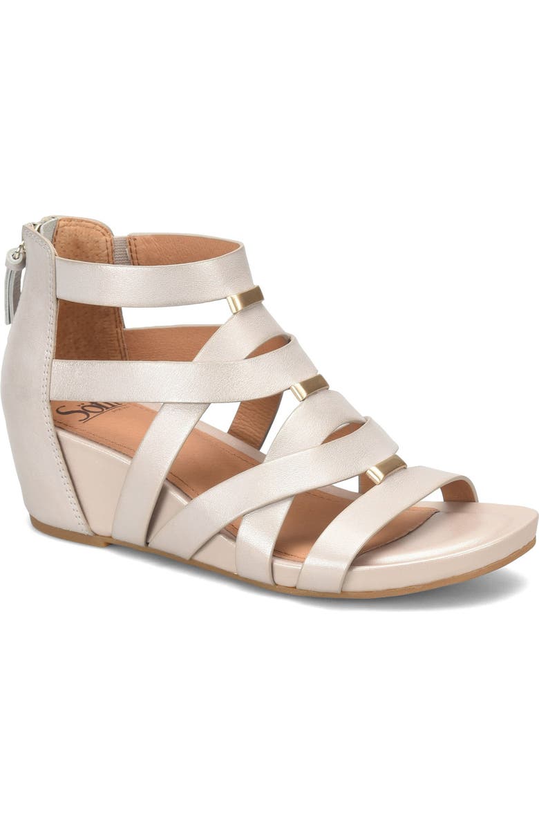 Söfft Vivi Platform Wedge Sandal, Main, color, Champagne