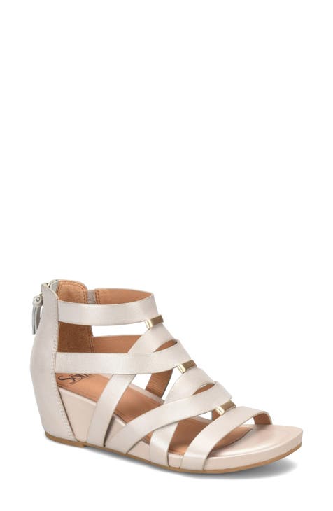 Arch fashion support wedge sandals