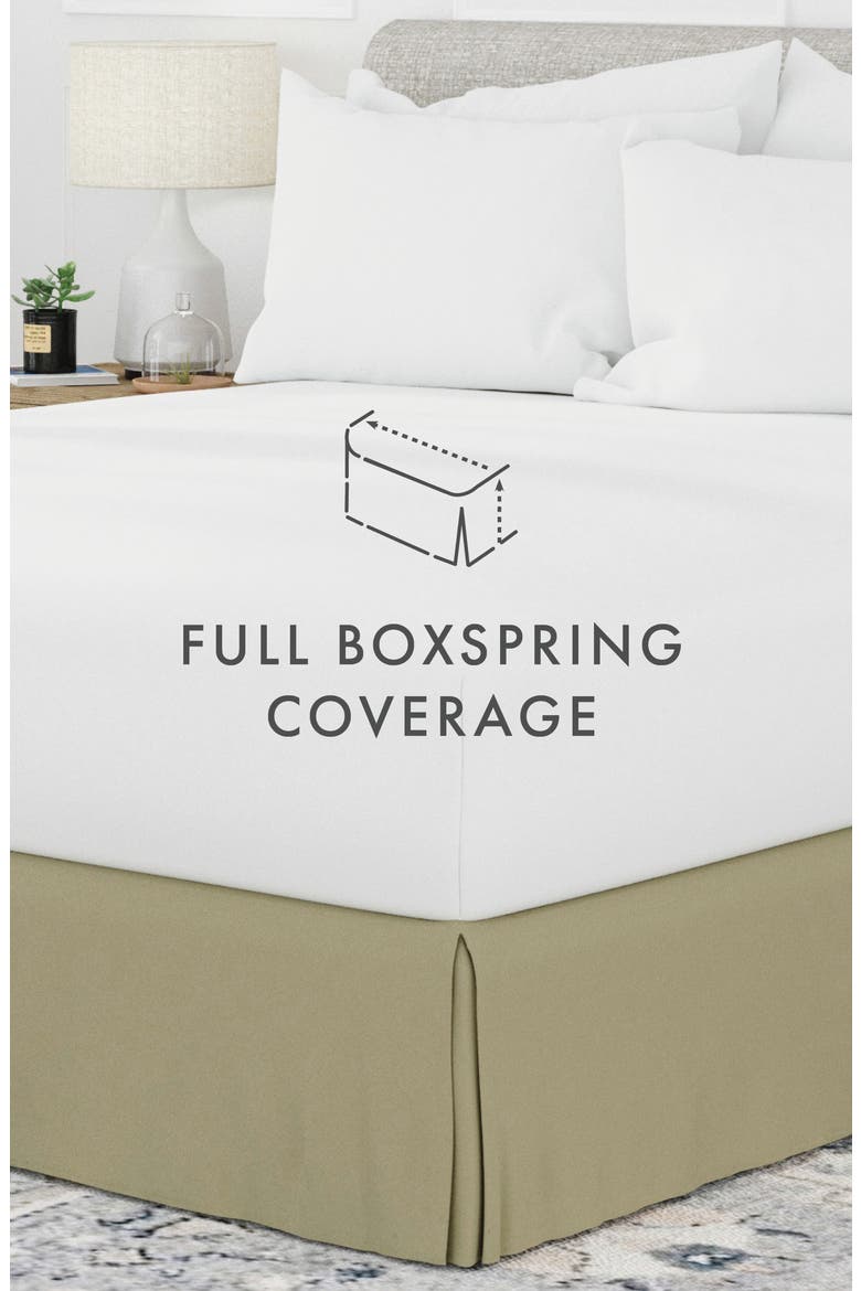 Premium Pleated Dust Ruffle Bed Skirt, Alternate, color, SAGE