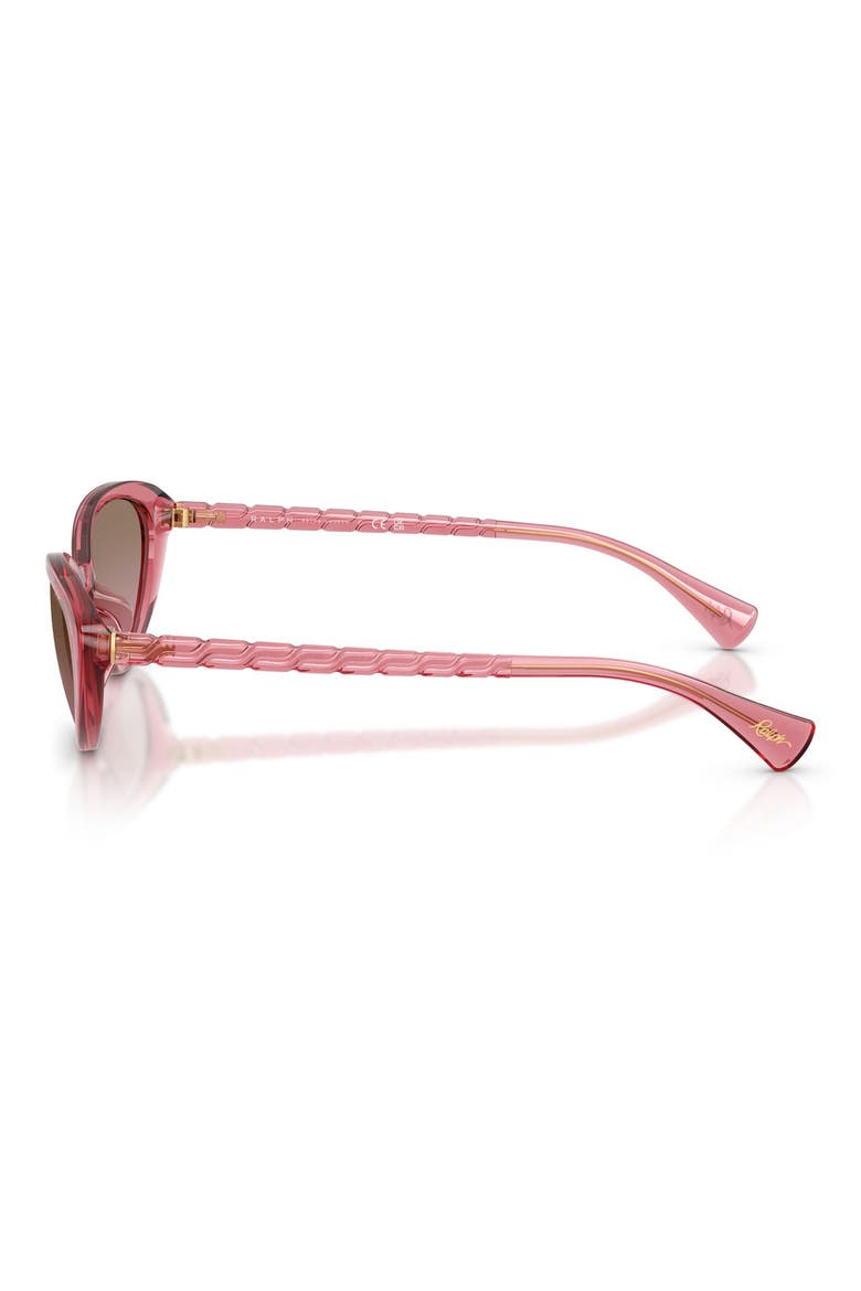 56mm Butterfly Sunglasses, Alternate, color, MILKY PEACH / GRADIENT ROSE