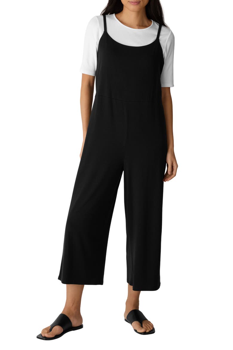 Jersey Jumpsuit, Main, color, BLACK