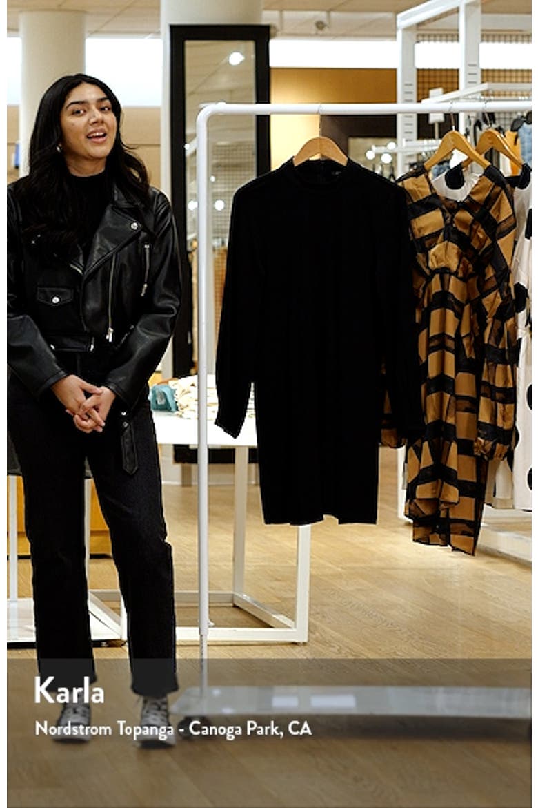 Mock Neck Long Sleeve Dress video
