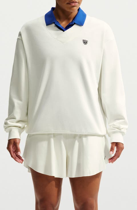 Fairway V-Neck Long Sleeve Top