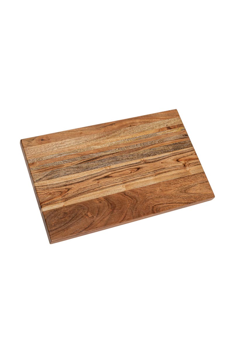 Storied Home Large Acacia and Mango Wood Rectangle Cheese and Cutting Board, Main, color,