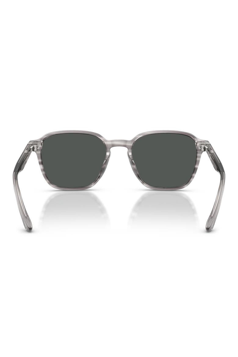 53mm Irregular Sunglasses, Alternate, color, GREY HORN / DARK GREY