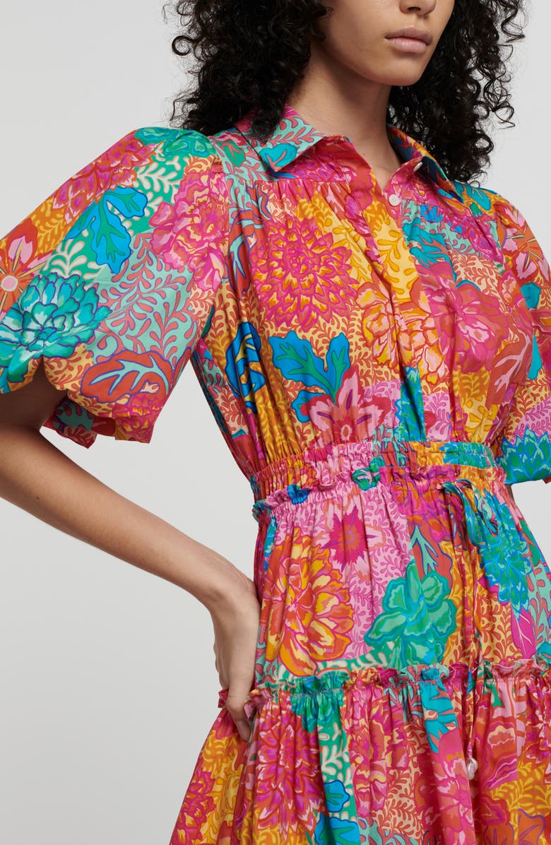 Derek Lam 10 Crosby Doha Balloon Sleeve Cotton Shirtdress, Alternate, color,