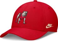 Nike Men's Nike  Red Georgia Bulldogs Dri-FIT Vintage Rise Swooshflex Flex Hat