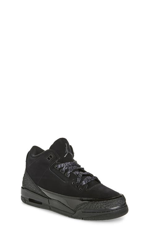 Nike Kids' Air Jordan 3 Retro Sneaker In Off Noir/black/black