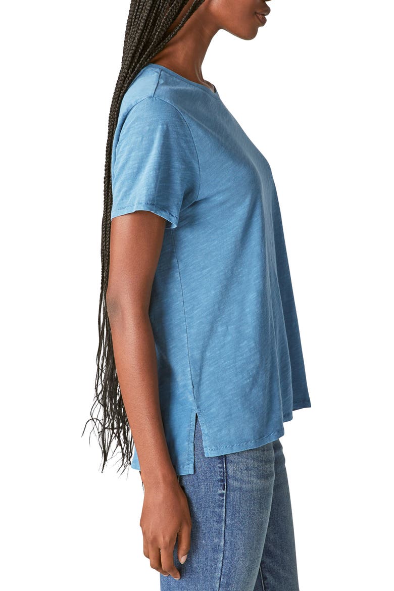 Classic Cotton Slub T-Shirt, Alternate, color, OIL BLUE