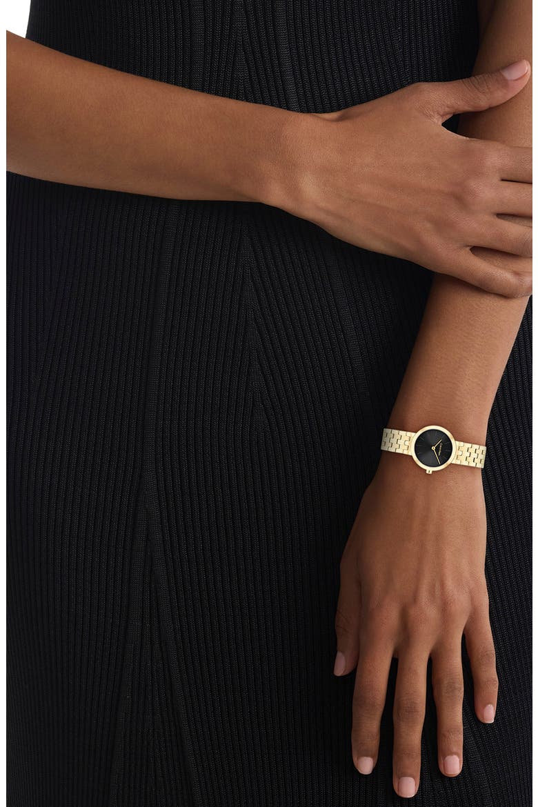 Forme Bracelet Watch, 26mm, Alternate, color, BLACK