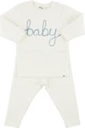 oh baby! "baby" Fog Embroidered Two Piece Set