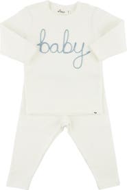 oh baby! "baby" Fog Embroidered Two Piece Set