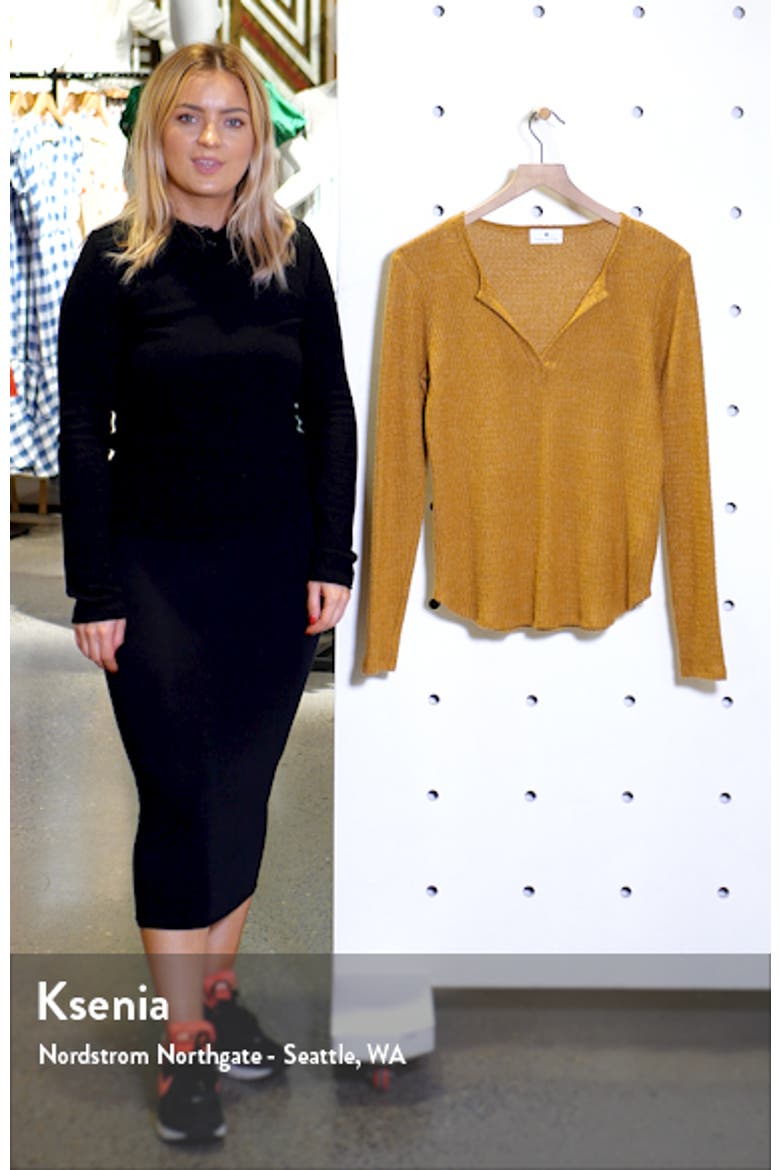 Long Sleeve Thermal Henley Top video