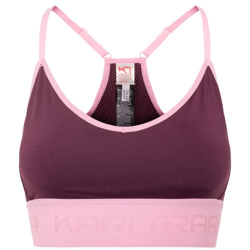 Kari Traa Var Sports Bra In Burgundy