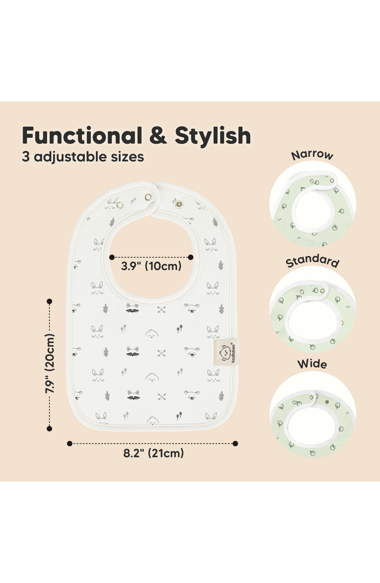 KeaBabies 8-Pack Coast Drool Bibs, Alternate, color, Nordic