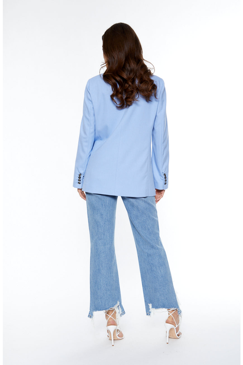 Your Ex Boyfriends Blazer, Alternate, color, Periwinkle Blue