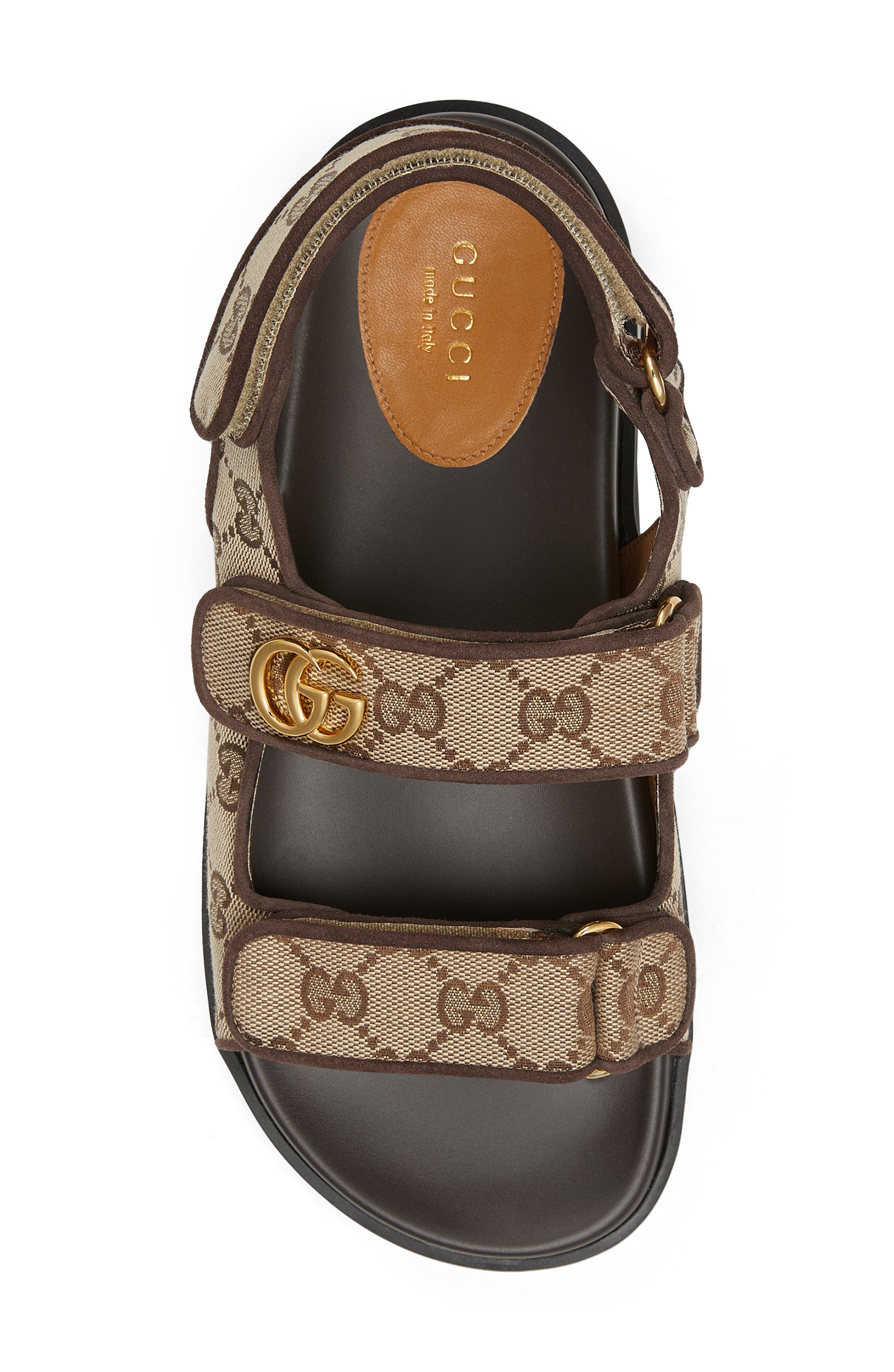 Gucci Moritz GG Supreme Canvas Sandal, Alternate, color, 