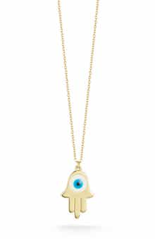 Ember Fine Jewelry Evil Eye Hamsa Pendant Necklace