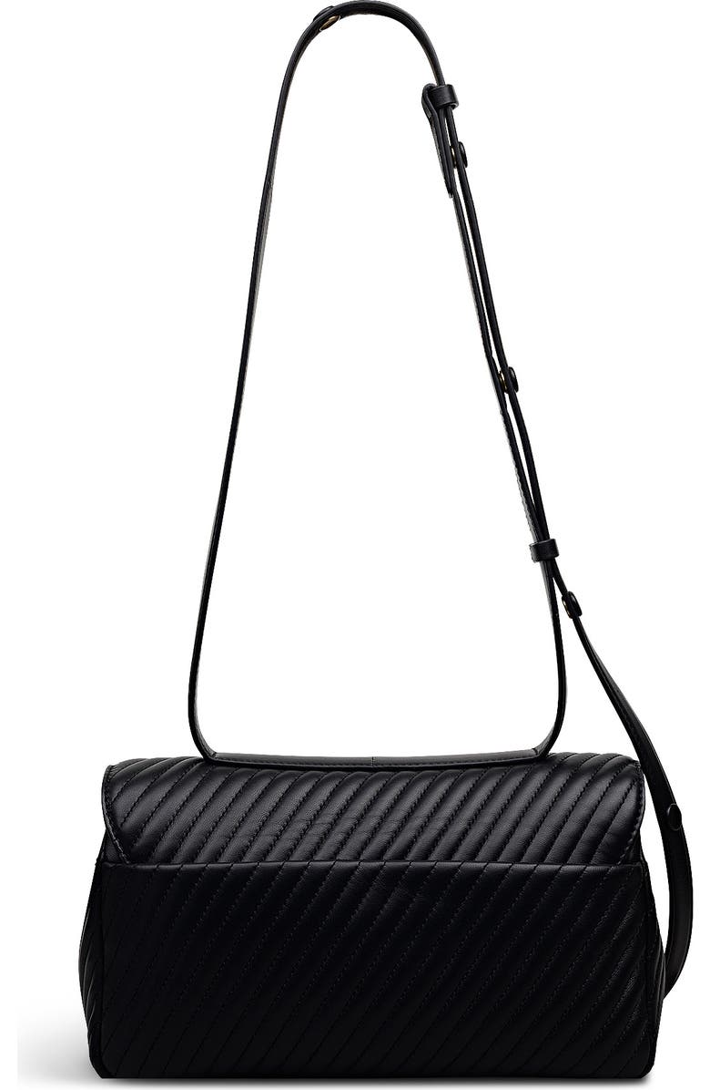 Radley The Belsize - Quilt Medium Flapover Crossbody Bag, Alternate, color, Black