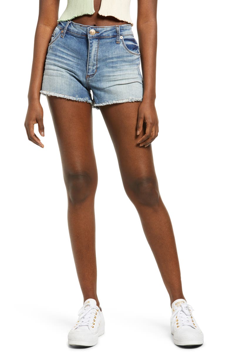 STS Blue Aubrey High Waist Cutoff Denim Shorts, Main, color, San Marino