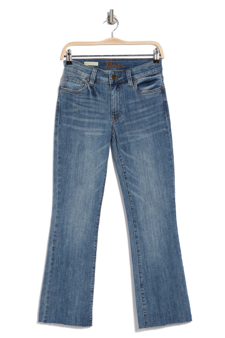 Nikki Crop Flare Leg Jeans, Alternate, color, POPLAR CLEAN