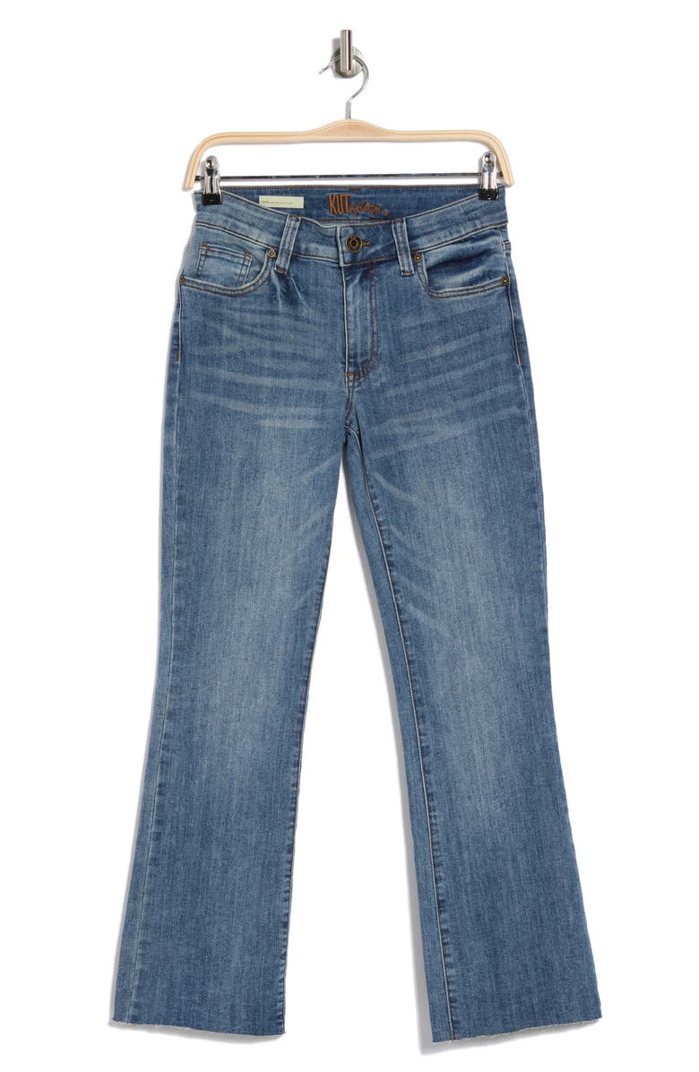 KUT from the Kloth Nikki Crop Flare Leg Jeans, Alternate, color,