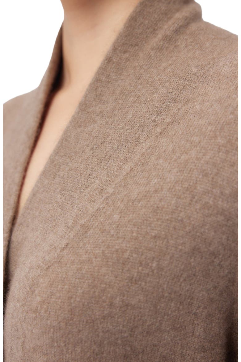 Long Cashmere Robe, Alternate, color, taupe