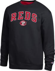 Champion Men's Champion Black/Red Cincinnati Reds Volume Sweatshirt