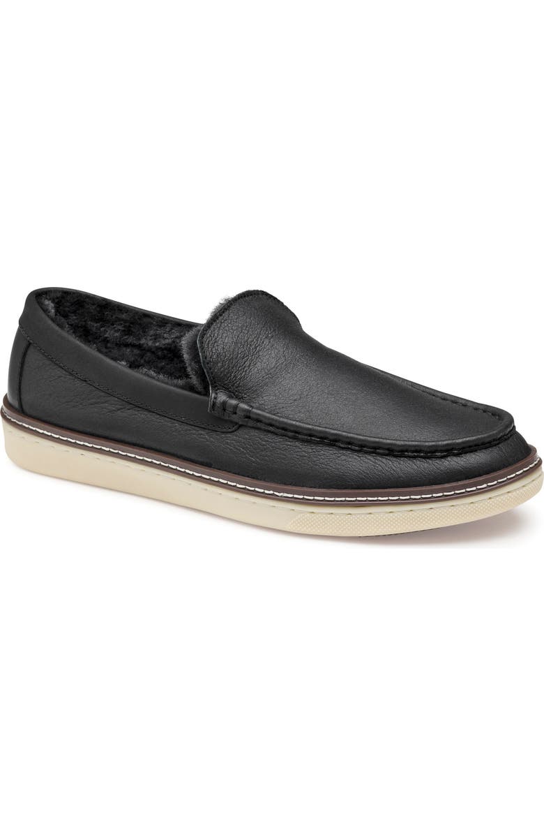 Johnston & Murphy McGuffey Genuine Shearling Lined Slip-On, Main, color,