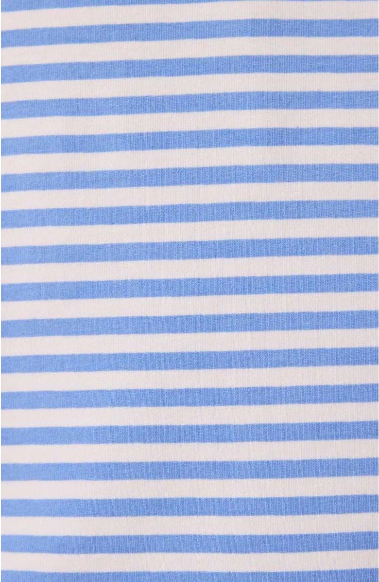 The Cat's Pajamas Pima Knit Short Sleeved Simple Set, Alternate, color, Essential Stripe Provence