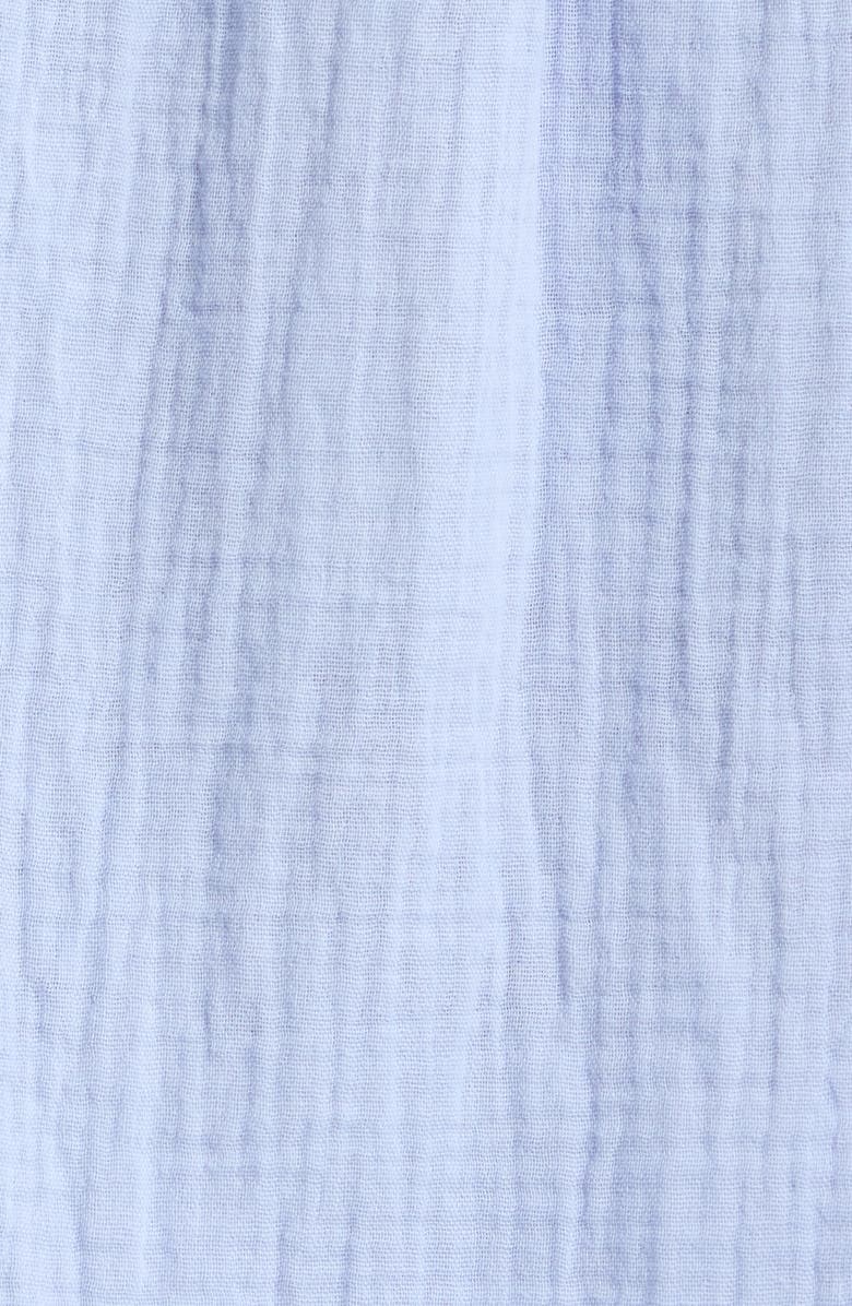 beachlunchlounge Xyla Cotton Gauze Top, Alternate, color, Light Denim