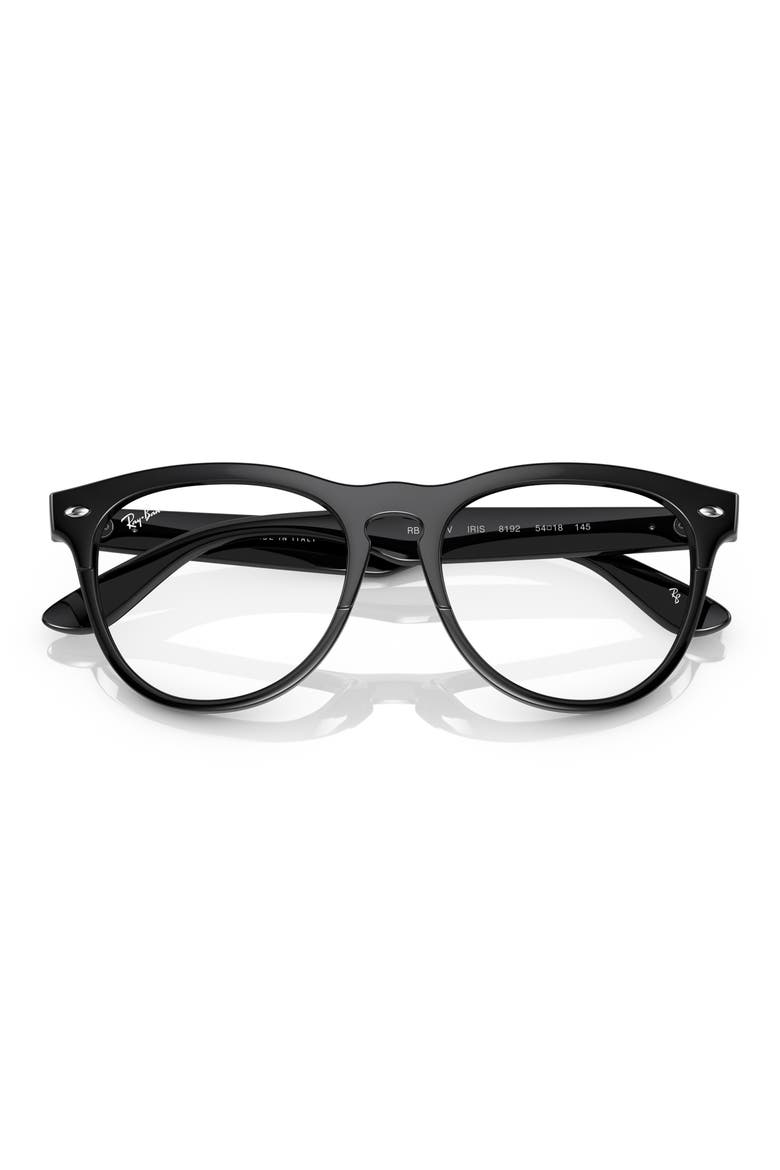 Iris 54mm Square Optical Frames, Alternate, color, BLACK