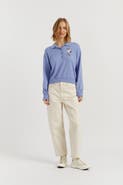 Chinti & Parker Wool-Cashmere Snoopy Polo Sweater