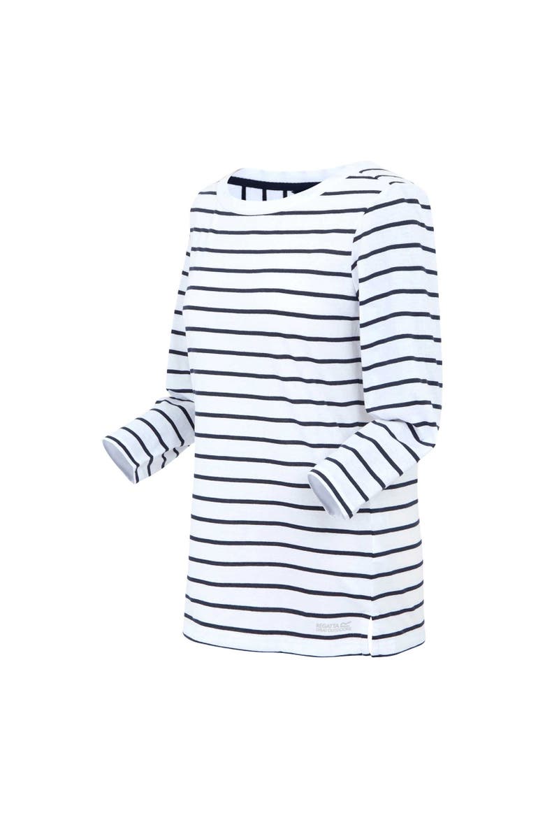 Baylette II Striped T-Shirt, Alternate, color, White and Navy