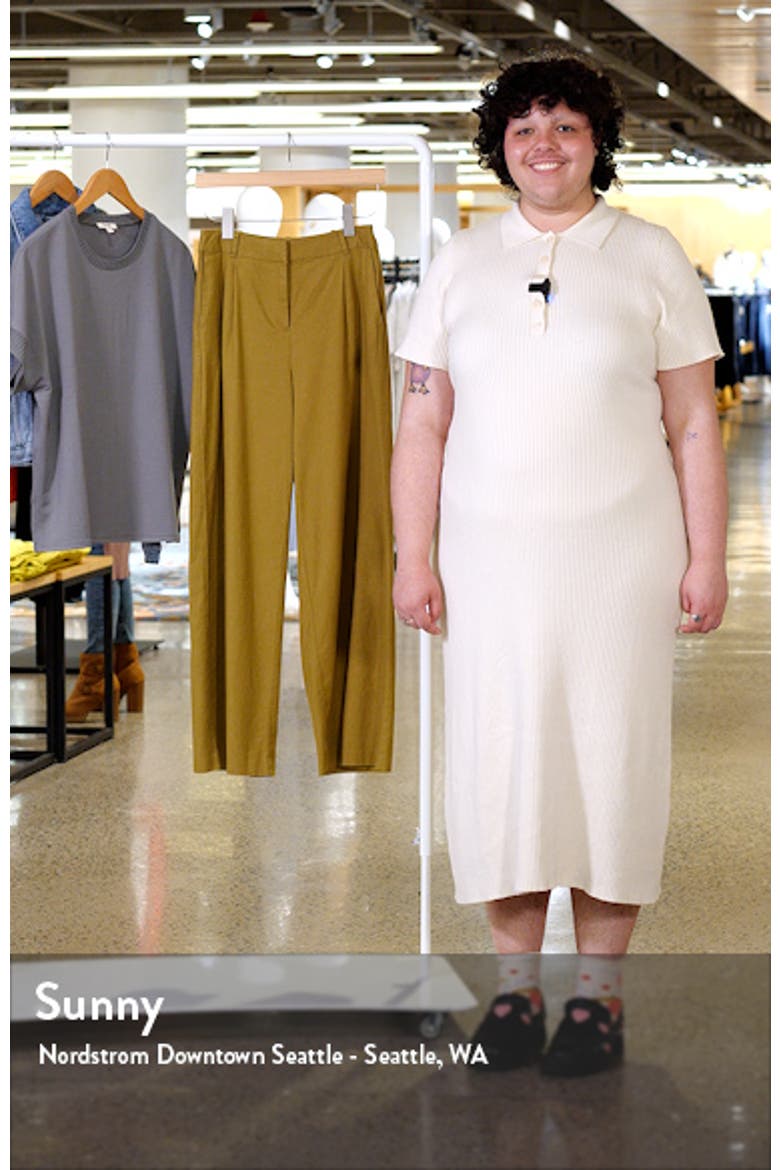 Wide Leg Linen Blend Pants video